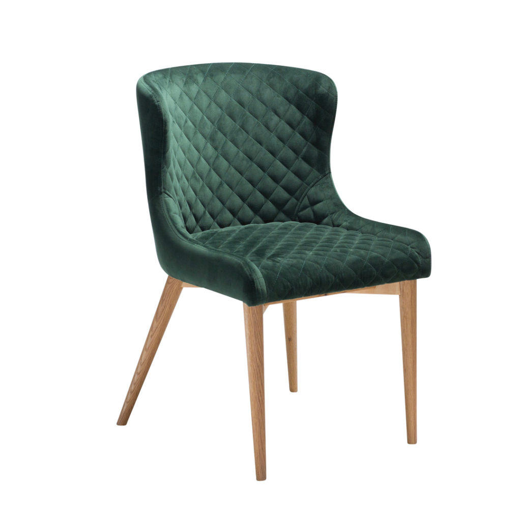 Vetro stol, emerald grønn, forfra